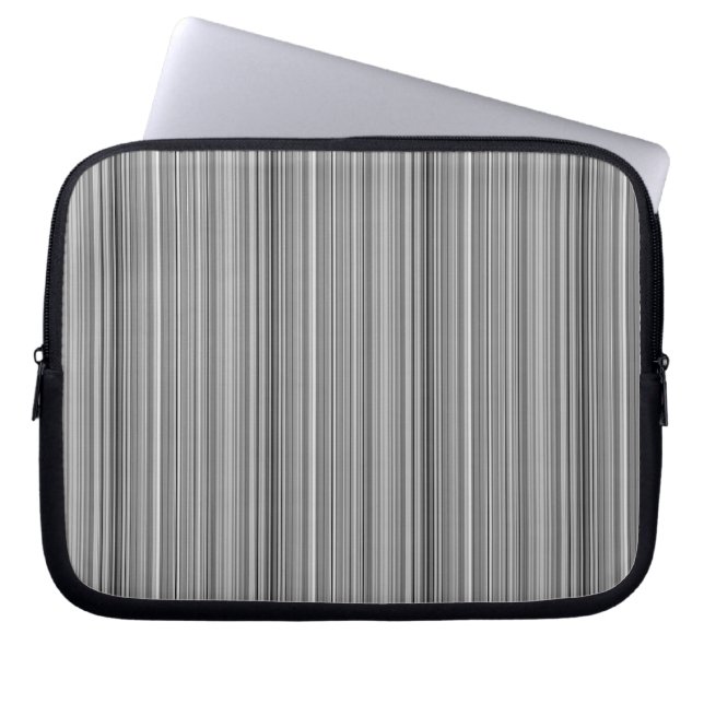 Housse Pour Ordinateur Portable Jolies rayures grises (Devant)
