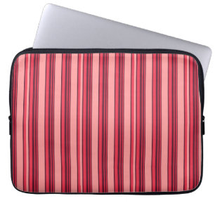 Housse Pour Ordinateur Portable Jolies rayures rose chaud