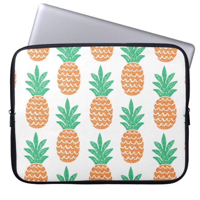 Housse Pour Ordinateur Portable Jouer à l'ananas : Plaisir Motif amusant. (Devant)