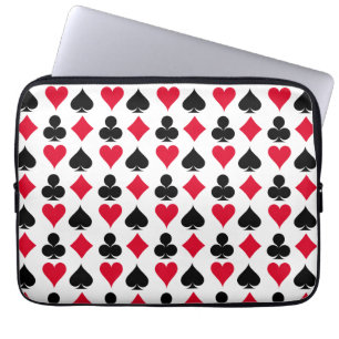 Housse Pour Ordinateur Portable Jouer des symboles de cartes motif