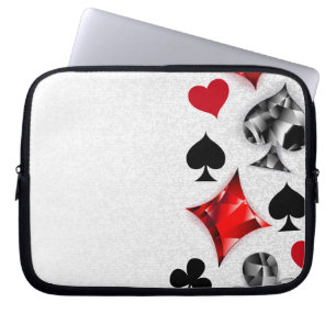 Housse Pour Ordinateur Portable Joueur de poker Joueur de cartes de jouer costumes