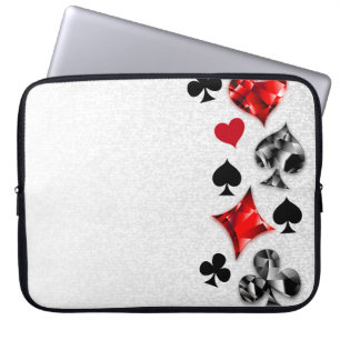 Housse Pour Ordinateur Portable Joueur de poker Joueur de cartes de jouer costumes