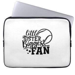 Housse Pour Ordinateur Portable Joueur de tennis Petite Soeur Plus Grand Van Ten
