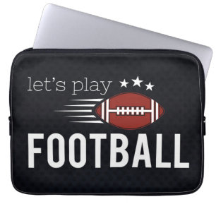 Housse Pour Ordinateur Portable Jouons À La Manche Ordinaire De Football