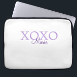 Housse Pour Ordinateur Portable Jour de la Saint Valentin Xoxo ajouter nom pastel<br><div class="desc">belle conception</div>