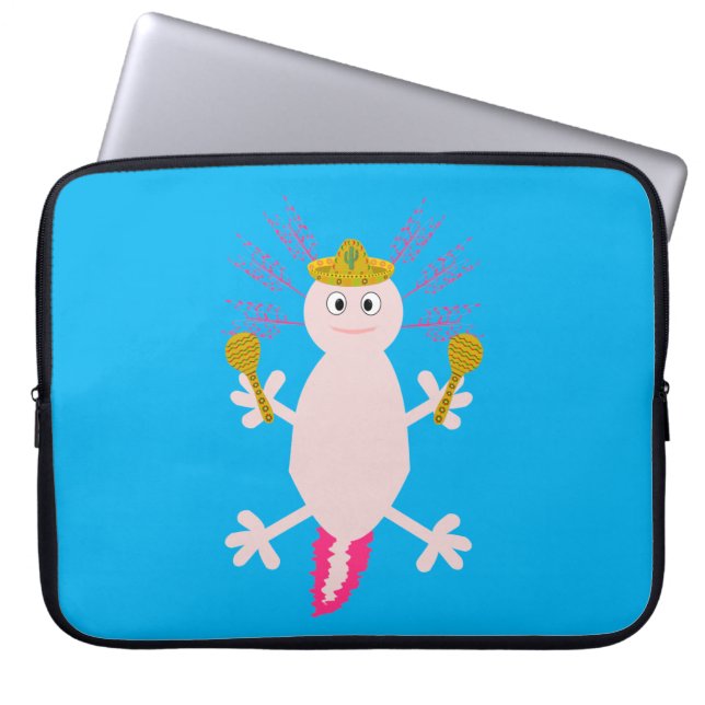 Housse Pour Ordinateur Portable Jour de l'Axolotl mexicain mort (Devant)