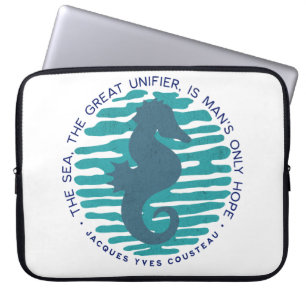 Housse Pour Ordinateur Portable Jour des terres, Hippocampe et Vagues, Nettoyer l'