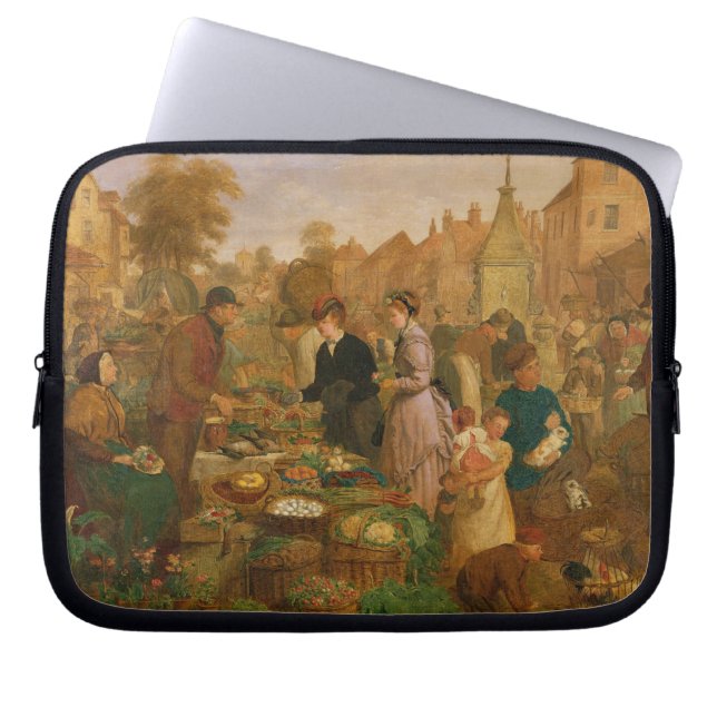Housse Pour Ordinateur Portable Jour du marché (Devant)