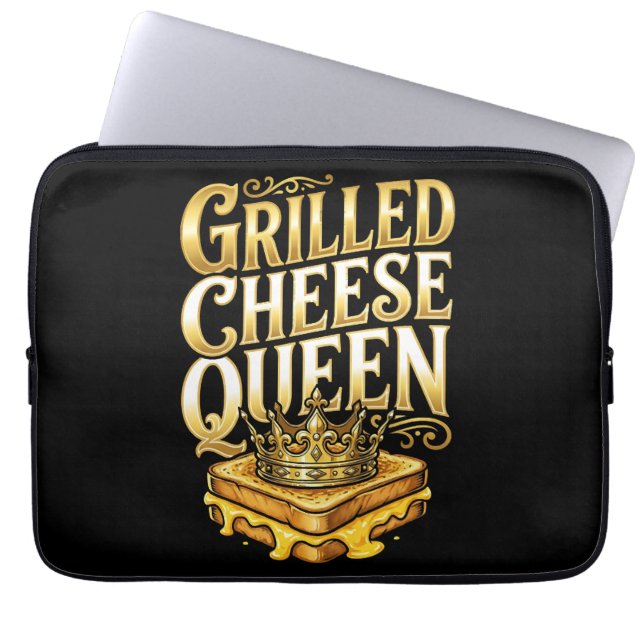 Housse Pour Ordinateur Portable Journée du fromage grillé (Devant)