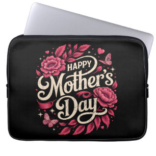 Housse Pour Ordinateur Portable Joyeuse Fête des Mères Maman Floral Mignon