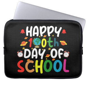 Housse Pour Ordinateur Portable Joyeux 100e jour d'école enseignant élève