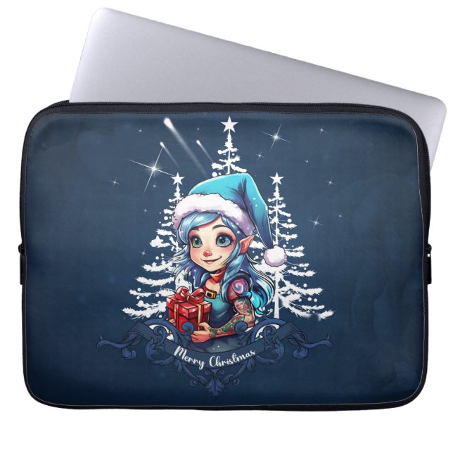 Housse Pour Ordinateur Portable Joyeux elfe (Devant)