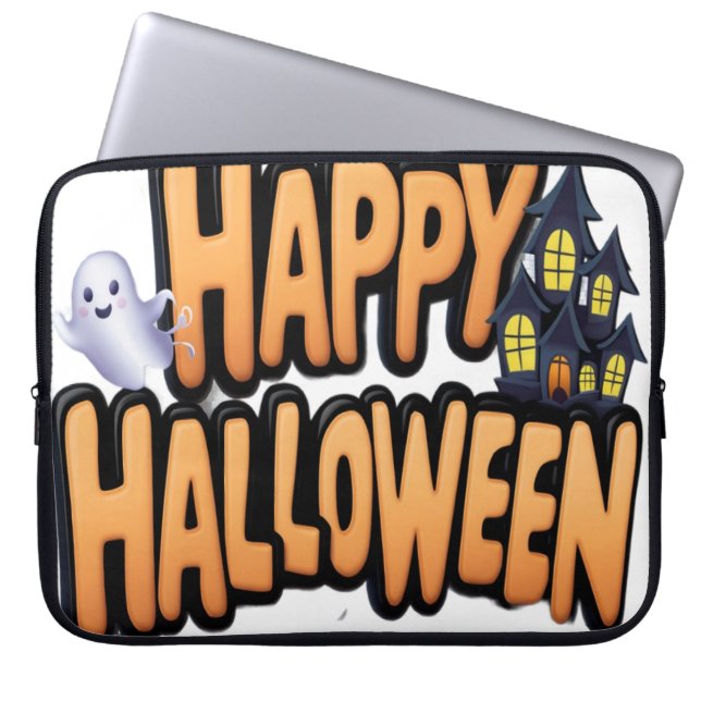 Housse Pour Ordinateur Portable Joyeux Halloween  (Devant)