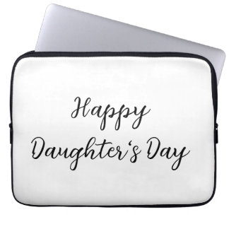 Housse Pour Ordinateur Portable Joyeux jour de filles si.ple minimum ajouter le no