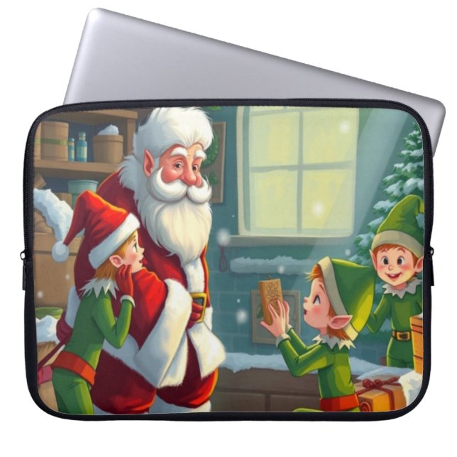 Housse Pour Ordinateur Portable Joyeux Noël  (Devant)
