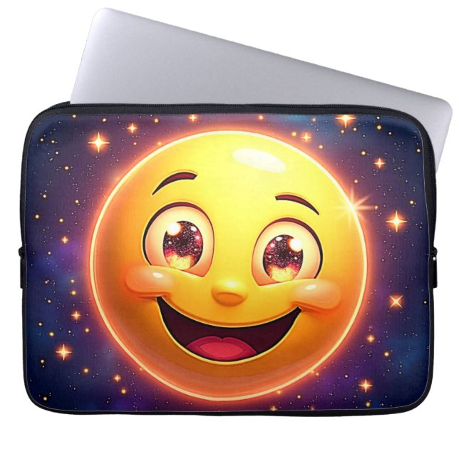 Housse Pour Ordinateur Portable Joyeux oeil cosmique Emoji (Devant)