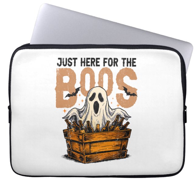 Housse Pour Ordinateur Portable Juste ici pour l'Halloween Boos (Devant)