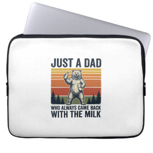 Housse Pour Ordinateur Portable Juste un papa est revenu avec le t-shirt Milk Bear