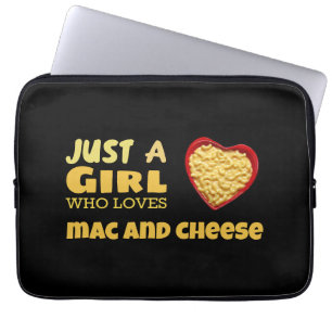 Housse Pour Ordinateur Portable Juste une fille qui aime le mac et le fromage