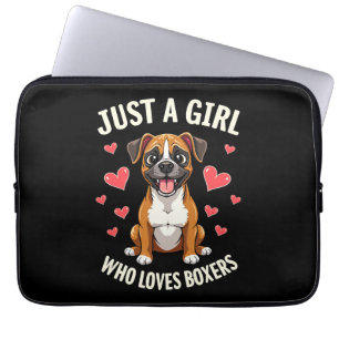 Housse Pour Ordinateur Portable Juste une fille qui aime les Boxers