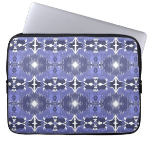 Housse Pour Ordinateur Portable Kaleidoscope Indigo de Minuit