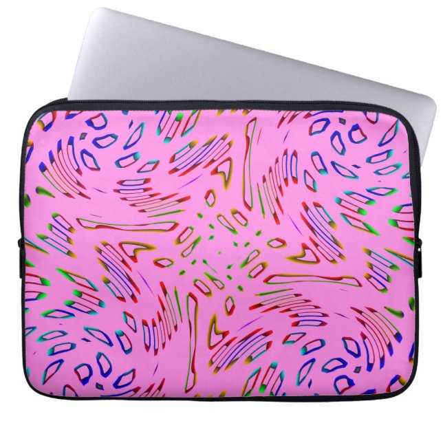 Housse Pour Ordinateur Portable Kaleidoscope rose (Devant)