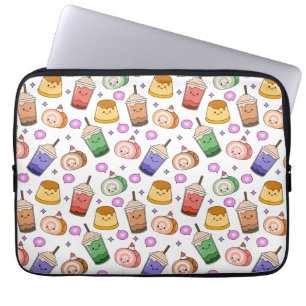 Housse Pour Ordinateur Portable Kawaii Boba Tea Motif