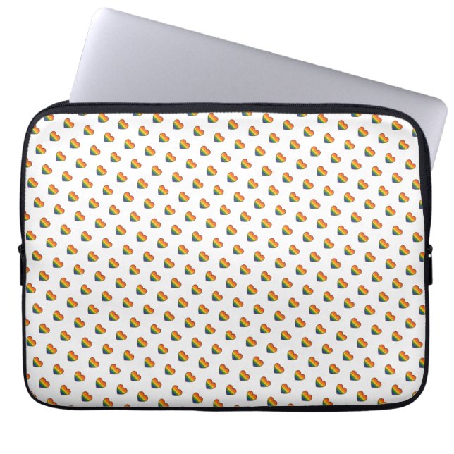 Housse Pour Ordinateur Portable Kawaii LGBTQ+ Pride Coeur (Devant)
