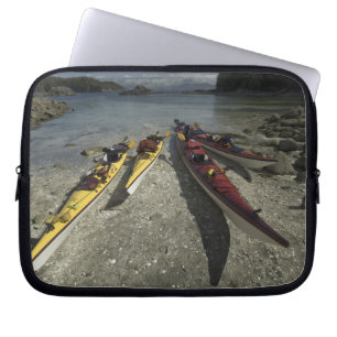 Housse Pour Ordinateur Portable Kayaks sur l'île Dicebox, Broken Island Group,
