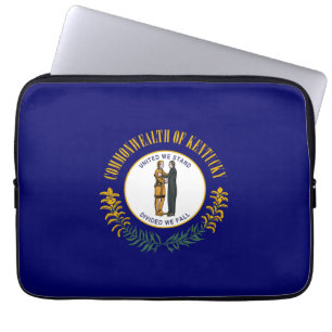 Housse Pour Ordinateur Portable Kentucky : drapeau de l'État américain du Commonwe