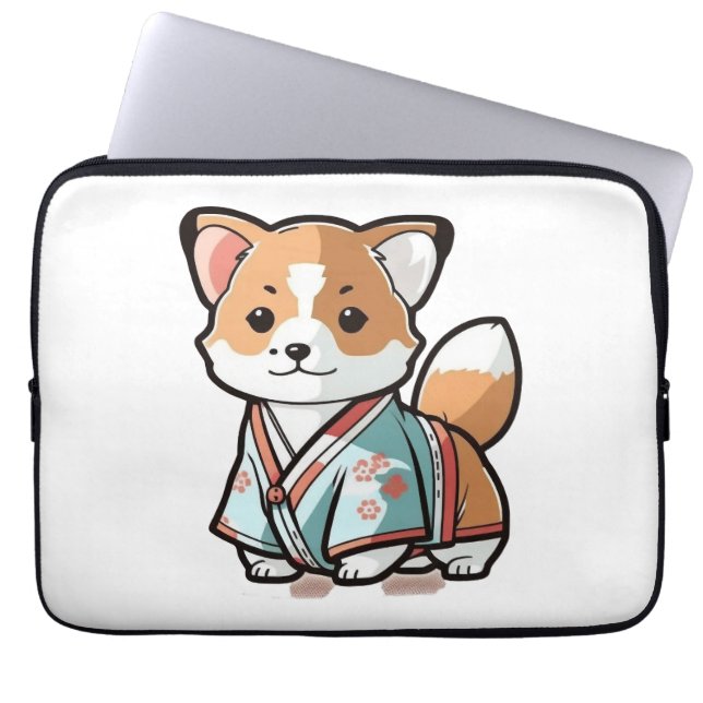 Housse Pour Ordinateur Portable Kimo de chien (Devant)