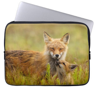 Housse Pour Ordinateur Portable Kit Renard Rouge vers le haut de Momma Vixen