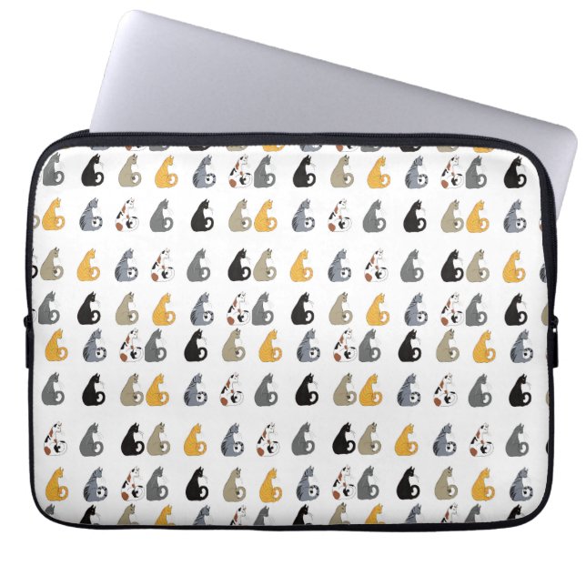 Housse pour ordinateur portable Kitty Cats (Devant)
