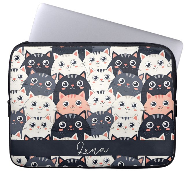Housse Pour Ordinateur Portable Kitty Kat Kaleidoscope (Devant)