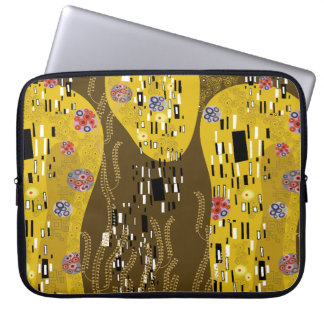 Housse Pour Ordinateur Portable Klimt Inspiré Or Motif Art Nouveau Le Baiser