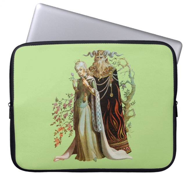 Housse Pour Ordinateur Portable La Belle et la Bête (Devant)