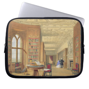 Housse Pour Ordinateur Portable La bibliothèque, château de Windsor, 1838 (litho