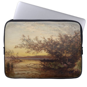 Housse Pour Ordinateur Portable La Camargue, Coucher De Soleil - Félix Ziem