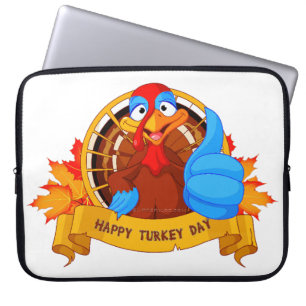 Housse Pour Ordinateur Portable La conception amusante de Thanksgiving de style ca