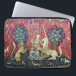 Housse Pour Ordinateur Portable La Dame et la licorne, Vue<br><div class="desc">La Dame et la licorne, Vue (La Dame a la licorne, La vue) Tapisserie médiévale (vers 1500). Cette tapisserie fait partie d'une série de six. Chaque tapisserie présente une dame médiévale dans différentes poses. Chaque scène représente l'un des cinq sens, ainsi qu'une sixième scène intitulée Mon Seul Desir (mon seul...</div>