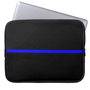 Housse Pour Ordinateur Portable La déclaration symbolique de la fine ligne bleue
