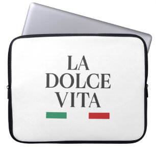 Housse Pour Ordinateur Portable La Dolce Vita Portable Italien Manche