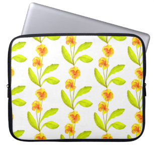 Housse Pour Ordinateur Portable 'La fête du Pansy' sur un manches d'ordinateur por