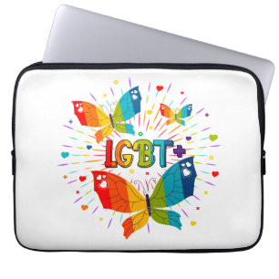 Housse Pour Ordinateur Portable La fierté papillon L'amour est l'amour Sensibilisa