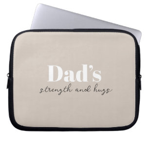 Housse Pour Ordinateur Portable La force et les câlins de papa - Cadeau de Fête de