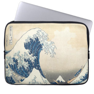 Housse Pour Ordinateur Portable La Grande vague au large de Kanagawa Ukiyo-e Japon