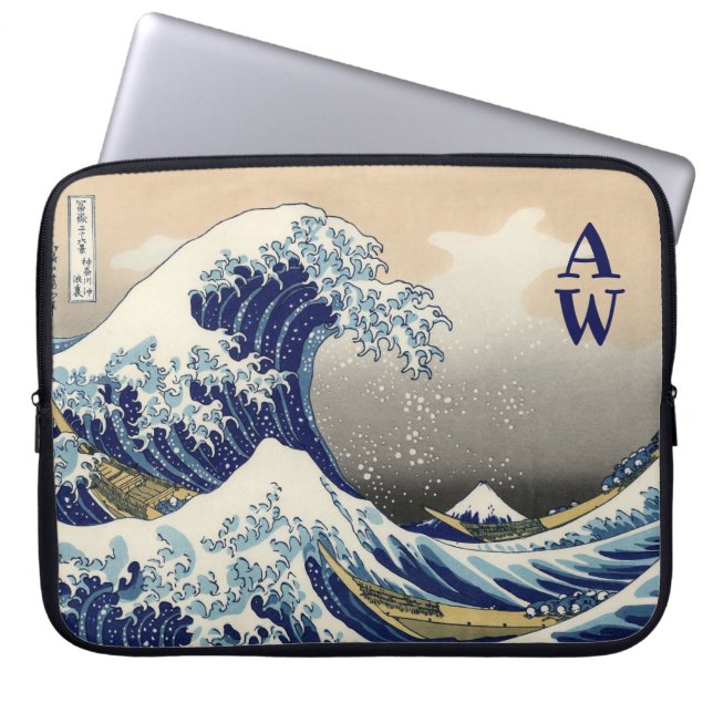 Housse Pour Ordinateur Portable La Grande Vague de Kanagawa (Devant)