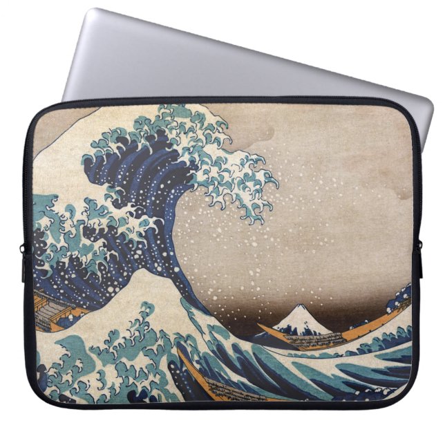 Housse Pour Ordinateur Portable La grande vague outre de Kanagawa (Devant)