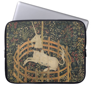 Housse Pour Ordinateur Portable La licorne en captivité, Tapisserie médiévale
