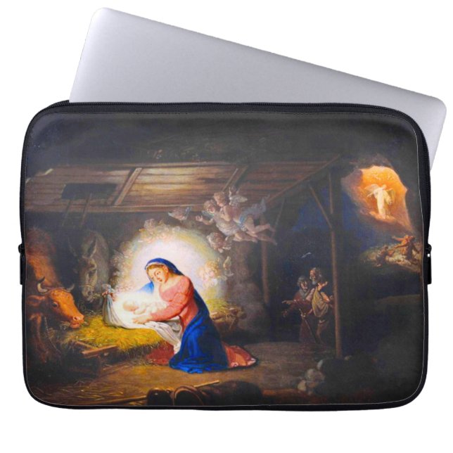 Housse Pour Ordinateur Portable La Nativité du Christ (Devant)